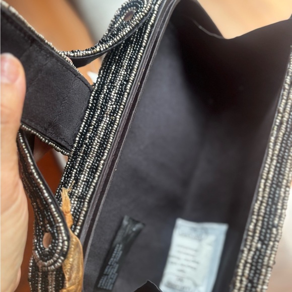 Viral Beaded Black and Silver Women's Bag - Picture 6 of 6